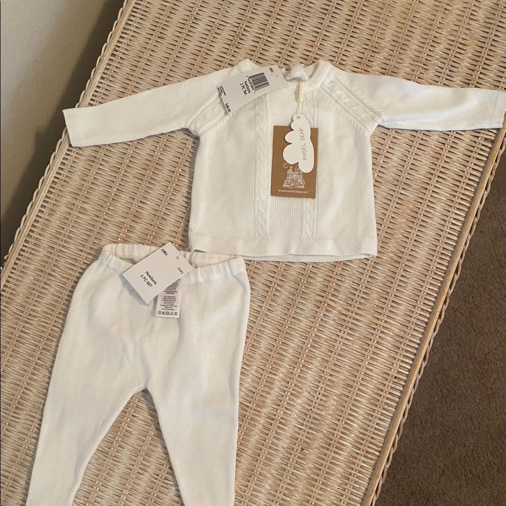 Angel dear NB knit set NWT